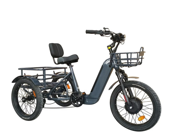 BREEZY Electric Trike 3 Wheel eBike TRIKE GT-48v 500 w Fat Tire Electric Tricycle