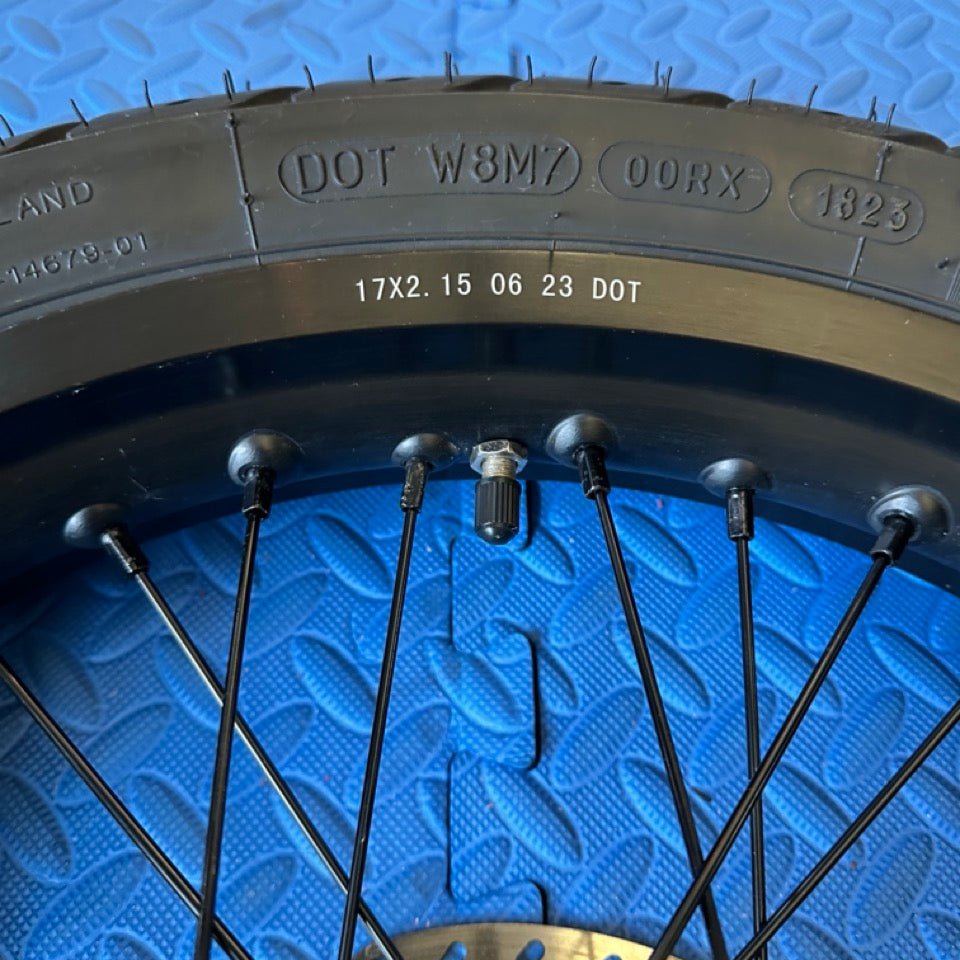 eMoto Wheel set Michelin Super Moto CST 17x2.15 Rear Wheel & Tire Set for E-Moto Bike Use *Does not include rotor or sprocket*