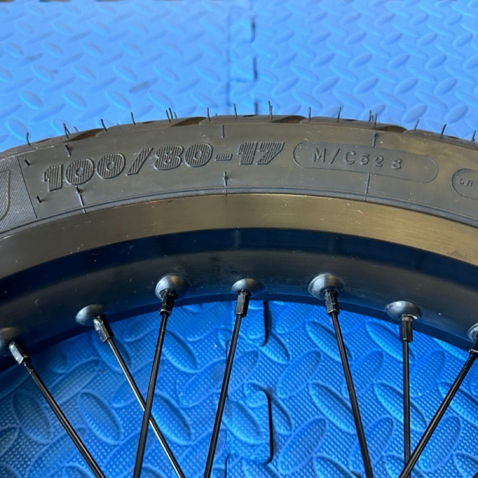 eMoto Wheel set Michelin Super Moto CST 17x2.15 Rear Wheel & Tire Set for E-Moto Bike Use *Does not include rotor or sprocket*