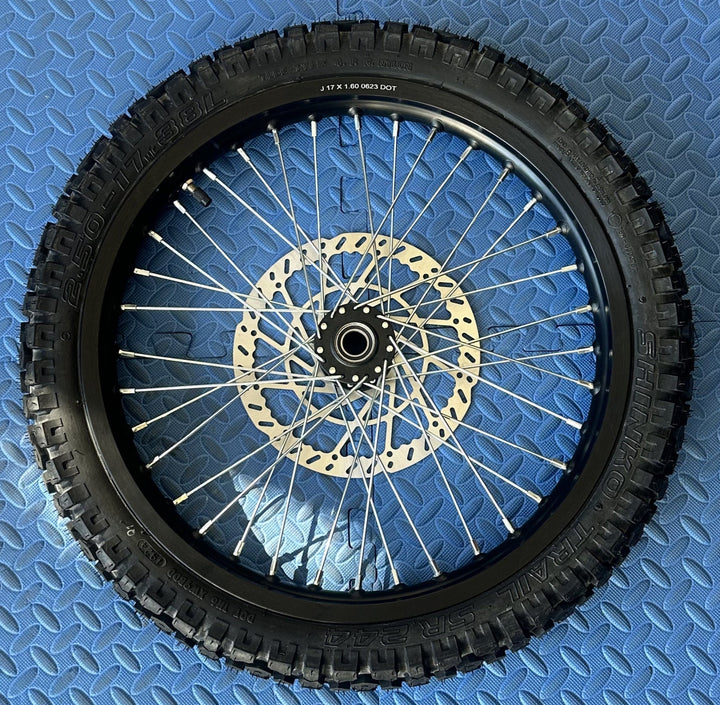 eMoto Wheel Set Shinko 244 Dual Sport 17"/17" Front & Rear Wheel & Tire Set for Moto Bikes *Does not include rotor or sprocket*