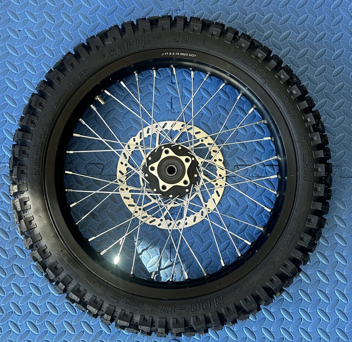eMoto Wheel Set Shinko 244 Dual Sport 17"/17" Front & Rear Wheel & Tire Set for Moto Bikes *Does not include rotor or sprocket*