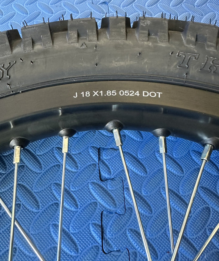 eMoto Wheel Set Shinko 244 Dual Sport 18"/19" Front & Rear Wheel & Tire Set for Moto Bikes *Does not include rotor or sprocket*
