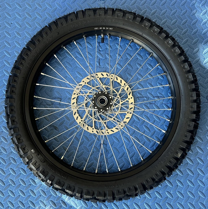 eMoto Wheel Set Shinko 244 Dual Sport 18"/19" Front & Rear Wheel & Tire Set for Moto Bikes *Does not include rotor or sprocket*