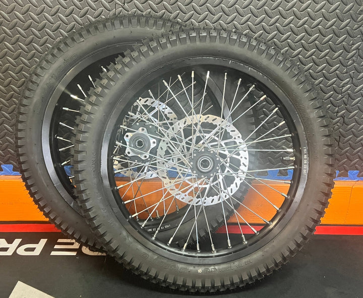 Eride eMoto Wheel Set Shinko 241 Dual Sport 17"/17" Front & Rear Wheel & Tire Set for Moto Bikes *Does not include rotor or sprocket*