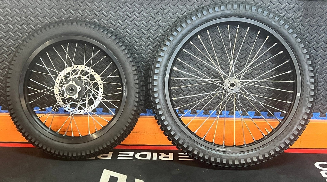Eride eMoto Wheel Set Shinko 241 Dual Sport 17"/21" Front & Rear Wheel & Tire Set for Moto Bikes *Does not include rotor or sprocket*