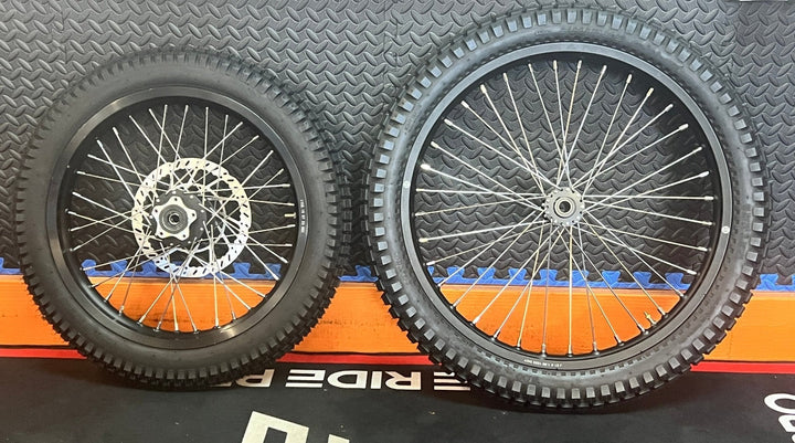 Eride eMoto Wheel Set Shinko 241 Dual Sport 17"/21" Front & Rear Wheel & Tire Set for Moto Bikes *Does not include rotor or sprocket*