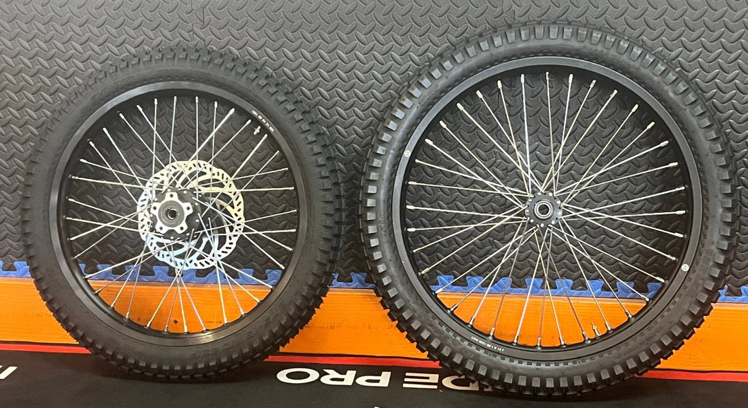 Eride eMoto Wheel Set Shinko 241 Dual Sport 19"/21"  Front & Rear Wheel & Tire Set for Moto Bikes *Does not include rotor or sprocket*