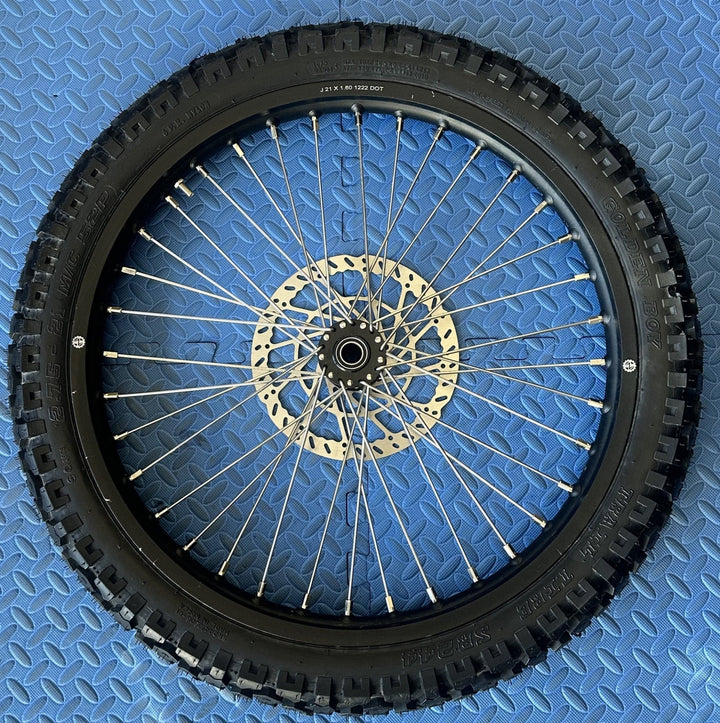 Eride eMoto Wheel Set Shinko 244 Dual Sport 21" Front Wheel & Tire Set for e-Moto Bikes *Does not include rotor or sprocket*