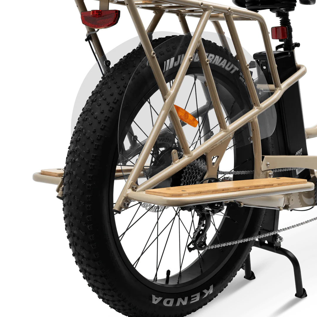 MURF Alpha Cargo Fat Tire Electric Cargo Beach Cruiser eBike-52v 750 w Electric Cargo eBike