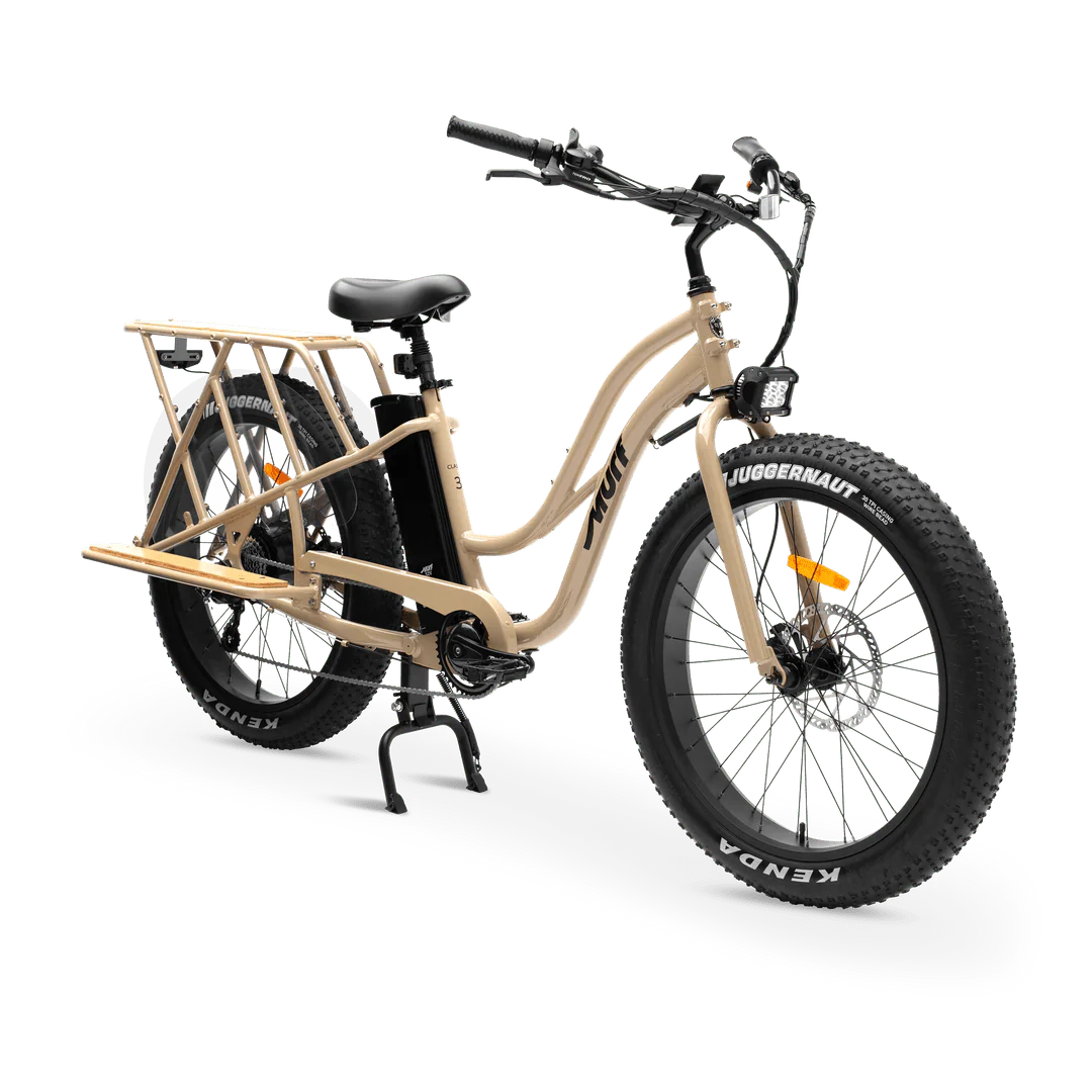 MURF Alpha Cargo Fat Tire Electric Cargo Beach Cruiser eBike-52v 750 w Electric Cargo eBike