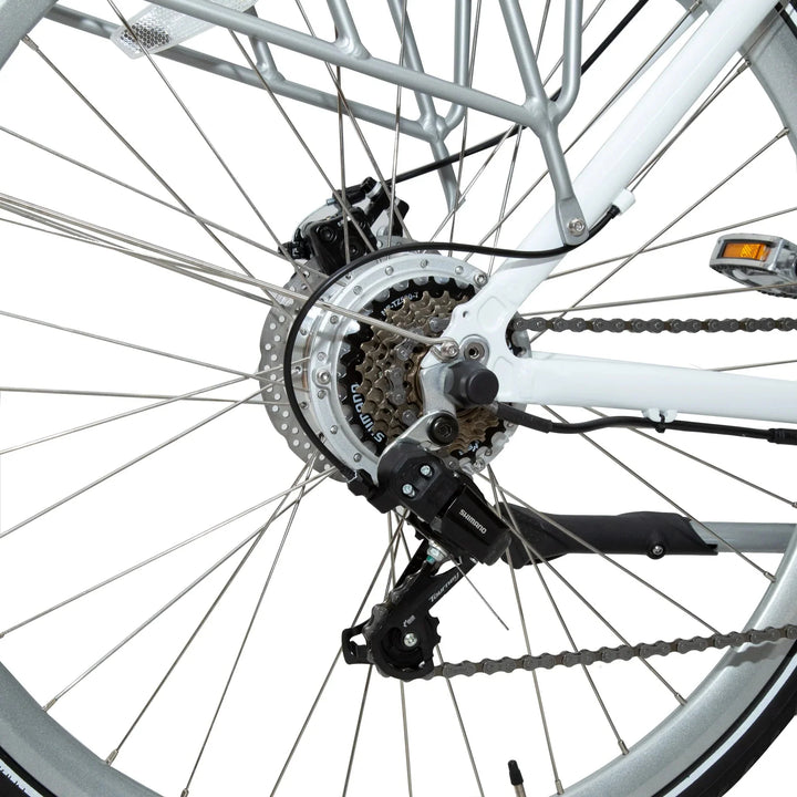ICONIC Ultralight Step Thru 350 w Ready to Ride Step Thru Ebike 700x35C Electric Vintage eBike - Assembled in store