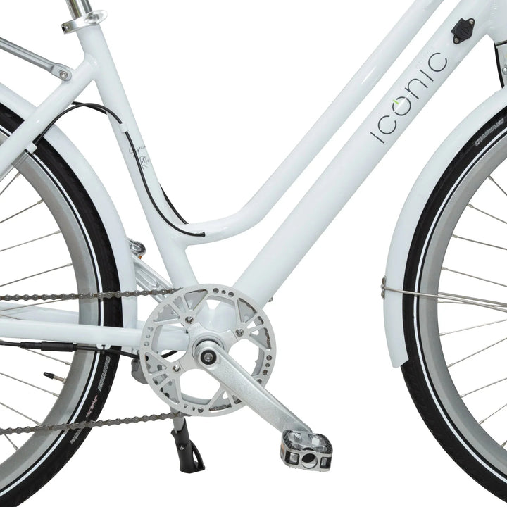 ICONIC Ultralight Step Thru 350 w Ready to Ride Step Thru Ebike 700x35C Electric Vintage eBike - Assembled in store