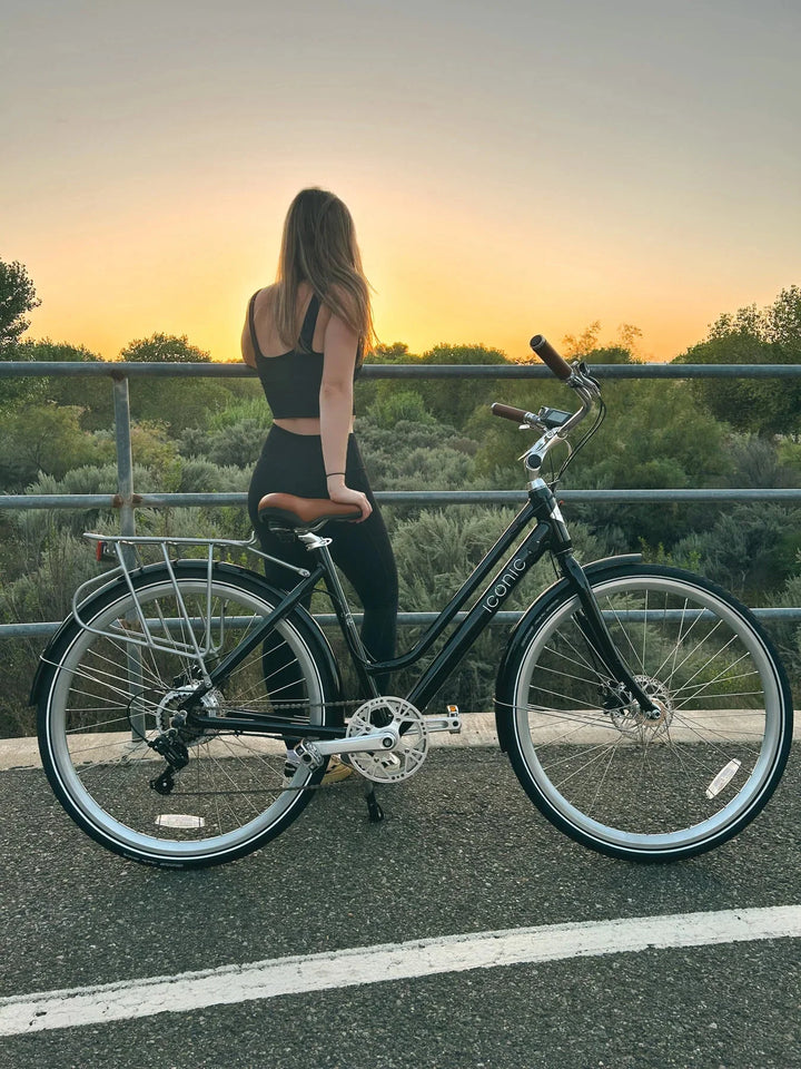 ICONIC Ultralight Step Thru 350 w Ready to Ride Step Thru Ebike 700x35C Electric Vintage eBike - Assembled in store