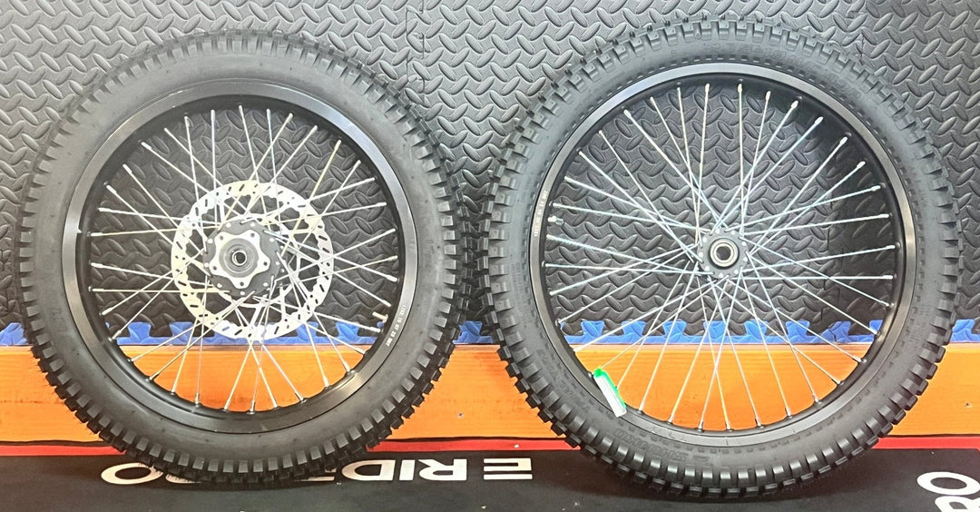 Talaria eMoto Wheel Set Shinko 241 Dual Sport 17"/19" Front & Rear Wheel & Tire Set for Moto Bikes *Does not include rotor or sprocket*