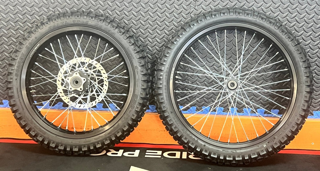 Talaria eMoto Wheel Set Shinko 244 Dual Sport 17"/19" Front & Rear Wheel & Tire Set for Moto Bikes *Does not include rotor or sprocket*