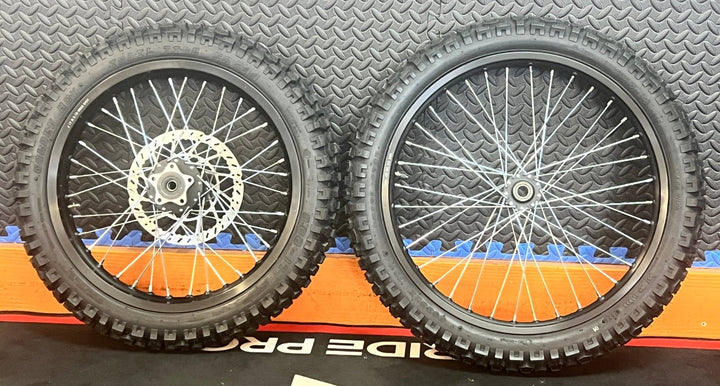 Talaria eMoto Wheel Set Shinko 244 Dual Sport 17"/19" Front & Rear Wheel & Tire Set for Moto Bikes *Does not include rotor or sprocket*