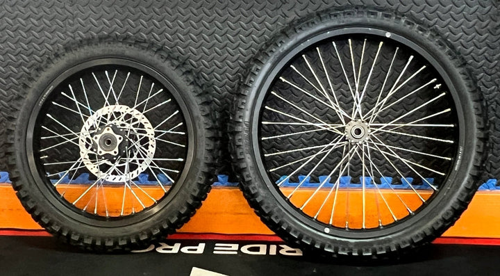 Talaria eMoto Wheel Set Shinko 244 Dual Sport 17"/21" Front & Rear Wheel & Tire Set for Moto Bikes *Does not include rotor or sprocket*