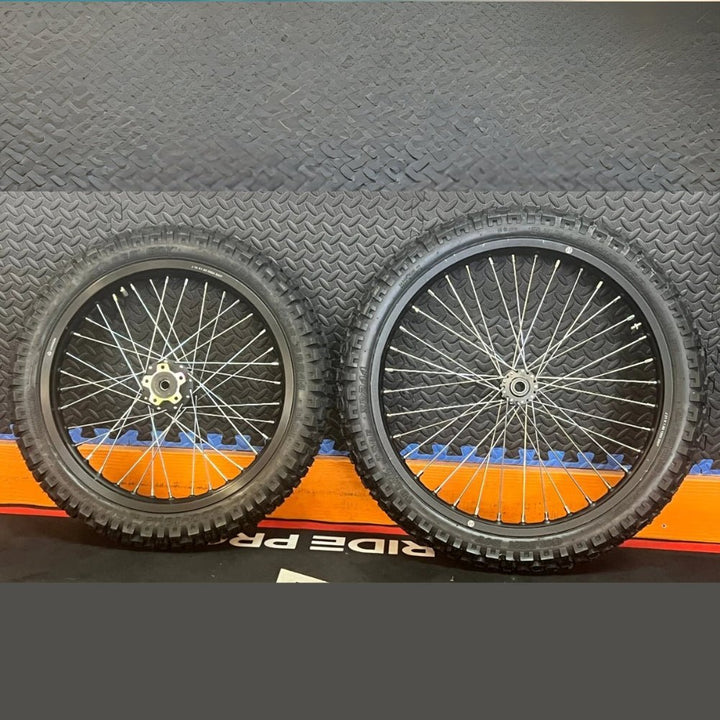 Talaria eMoto Wheel Set Shinko 244 Dual Sport 18"/19" Front & Rear Wheel & Tire Set for Moto Bikes *Does not include rotor or sprocket*