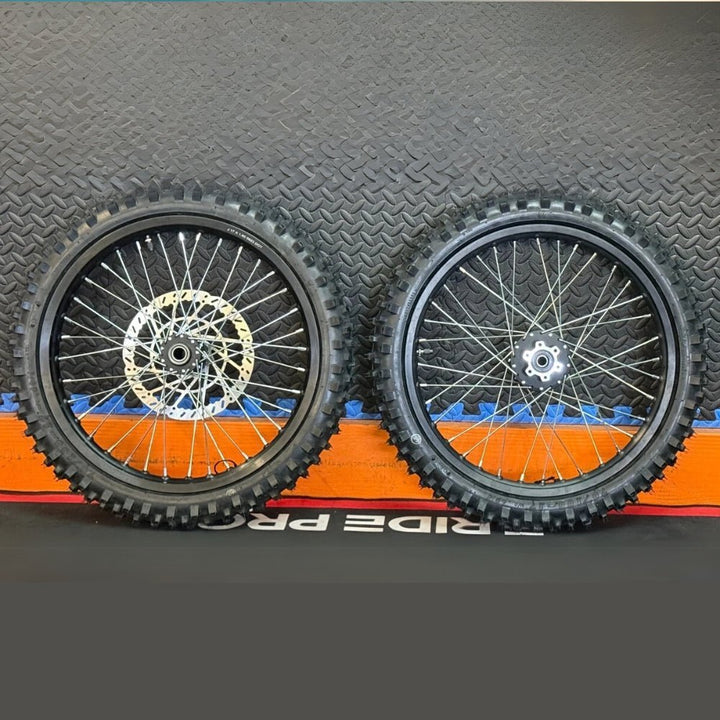 Throne eMoto Wheel Set CST Knobby 19"/19" Front & Rear Wheel & Tire Set for Electric Dirt Bikes *Does not include rotor or sprocket*