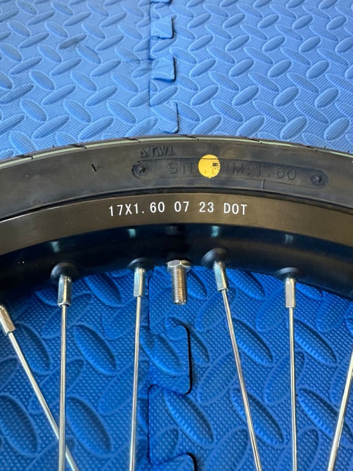 Throne eMoto wheel set CST Super Moto CST 17X1.6 Front Wheel & Tire Set for E-Moto Bike Use *Does not include rotor or sprocket*