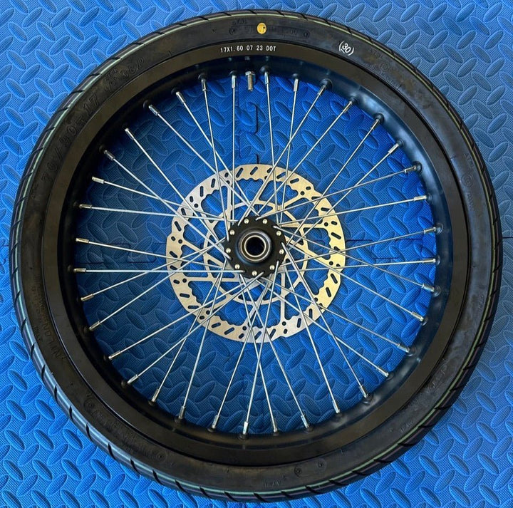 Throne eMoto wheel set CST Super Moto CST 17X1.6 Front Wheel & Tire Set for E-Moto Bike Use *Does not include rotor or sprocket*