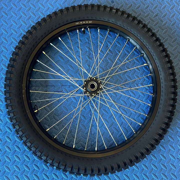 Throne eMoto Wheel Set Shinko 241 Dual Sport 18"/19" Front & Rear Wheel & Tire Set for Moto Bikes *Does not include rotor or sprocket*