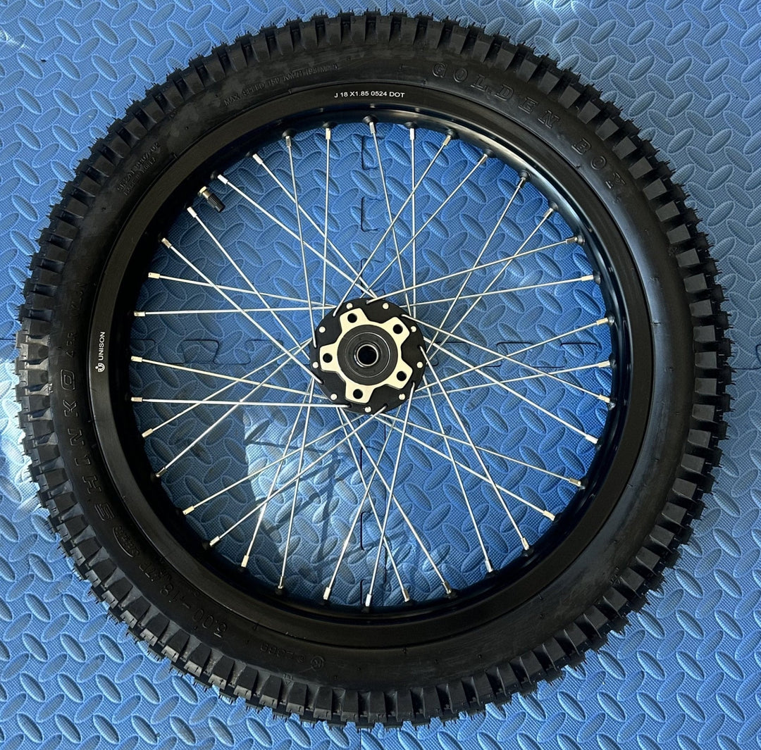Throne eMoto Wheel Set Shinko 241 Dual Sport 18"/19" Front & Rear Wheel & Tire Set for Moto Bikes *Does not include rotor or sprocket*