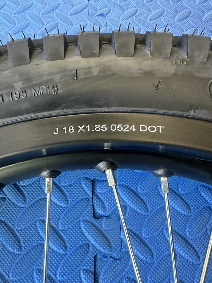 Throne eMoto Wheel Set Shinko 241 Dual Sport 18"/19" Front & Rear Wheel & Tire Set for Moto Bikes *Does not include rotor or sprocket*