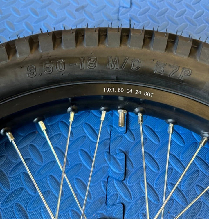 Throne eMoto Wheel Set Shinko 241 Dual Sport 19"/19" Front & Rear Wheel & Tire Set for Moto Bikes *Does not include rotor or sprocket*