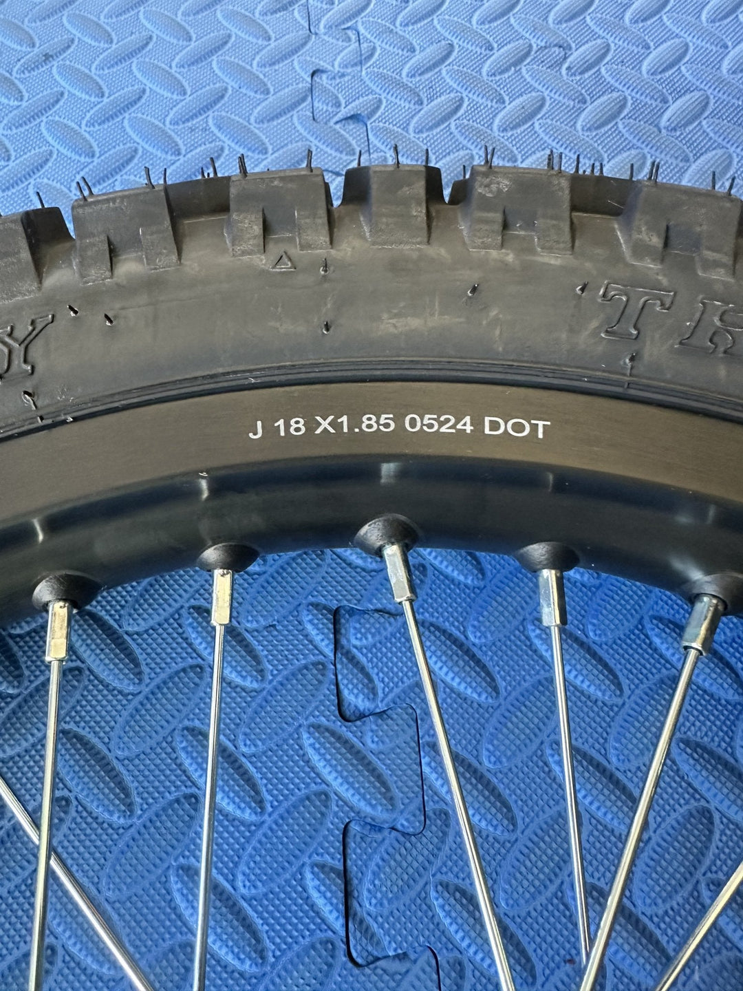 Throne eMoto Wheel Set Shinko 244 Dual Sport 18" Rear Wheel & Tire Set for e-Moto Bikes *Does not include rotor or sprocket*