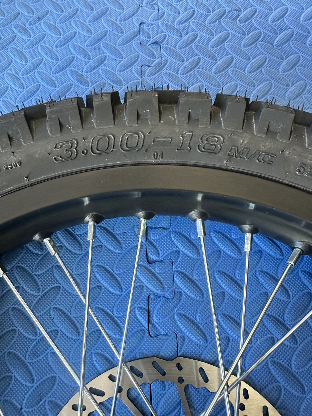 Throne eMoto Wheel Set Shinko 244 Dual Sport 18" Rear Wheel & Tire Set for e-Moto Bikes *Does not include rotor or sprocket*