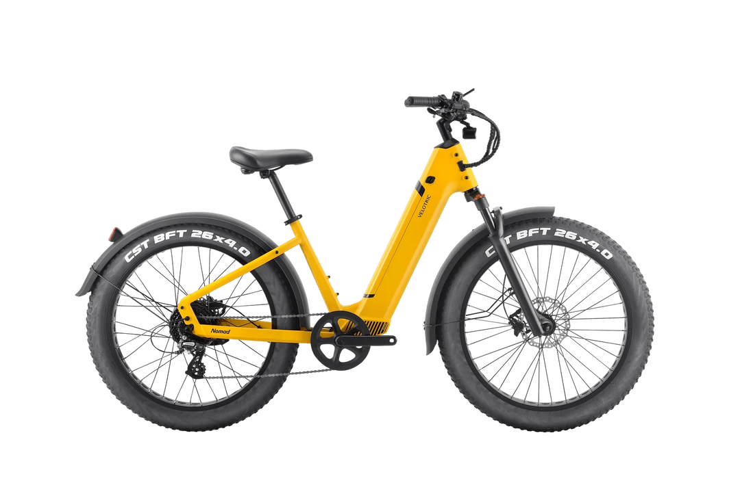 VELOTRIC Nomad 1 Plus 750w Step Thru eBike 26x4 Fat Fat Tire Electric Beach Cruiser eBike