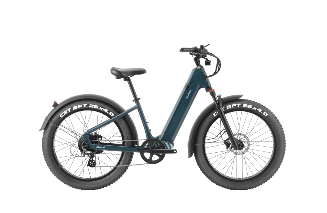 VELOTRIC Nomad 1 Plus 750w Step Thru eBike 26x4 Fat Fat Tire Electric Beach Cruiser eBike
