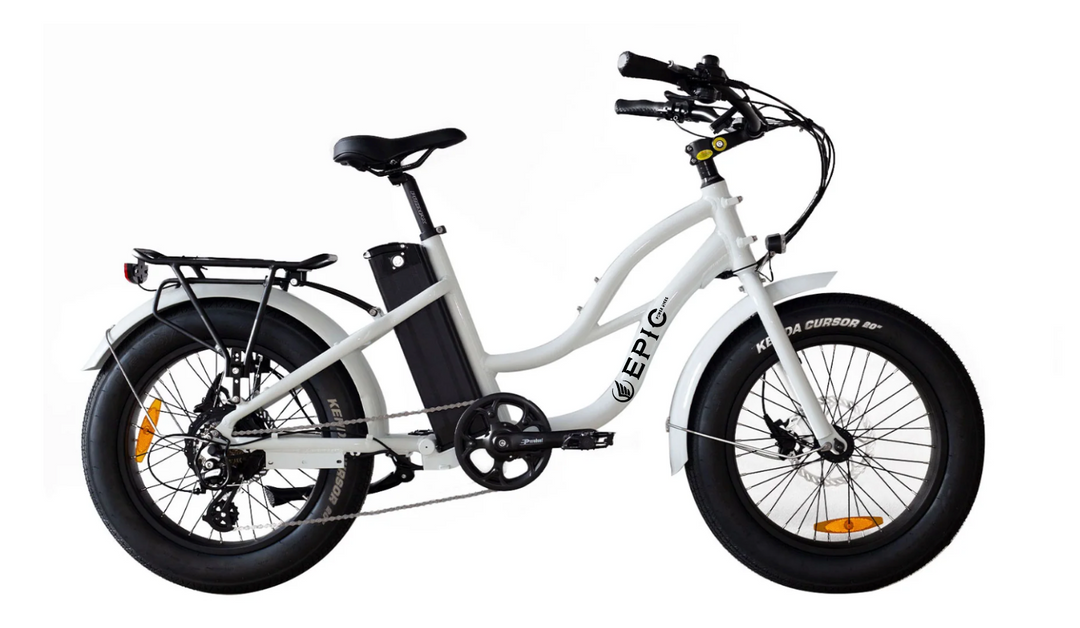 20" Epic Mini Cruiser in Gloss White color
