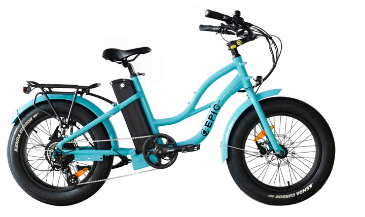 20" Epic Mini Cruiser in Cyan Blue color